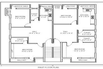 draft architectural and construction plans in 2d using autocad