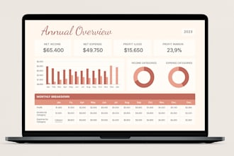 create custom automation google spreadsheet excel dashboard etsy budget planner