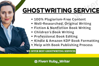 be fiction ghostwriter romance ghostwriter self help ebook writer kdp book