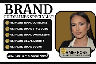 create skincare brand books skincare brand style guide skincare brand guidelines