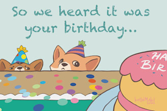 draw custom greeting cards