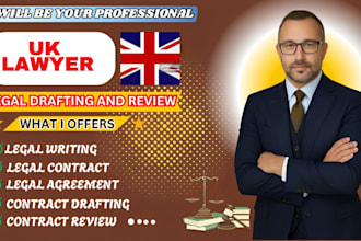 be your lawyer for legal contract, legal agreement, contract review