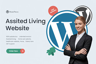 design healthcare website, homecare, home assistant, assisted living