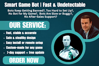 setup automation game bot, cheated bot, farming bot, mmorpg bot, rpg online game