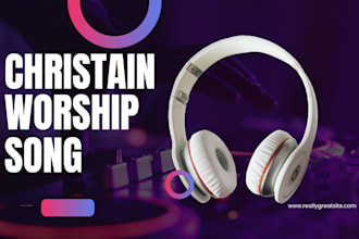 sing christian worship song, choir song, orchestra backup, country beat