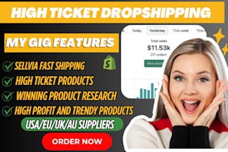 find high ticket shopify niche products research tiktok shop sellvia marketing
