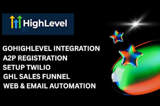 gohighlevel twilio a2p 10dlc setup sales funnel VA support