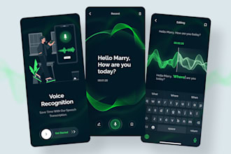 develop ai speech recognition app, ai voice command app, ai text to speech app