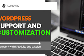 provide wordpress support and customization