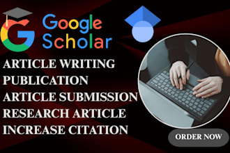 do google scholar citation, research article, writing and publication