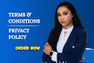 draft privacy policy, terms and conditions, gdpr policy, contracts, disclaimer