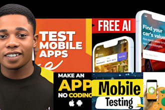 do app testing and website testing,QA,iphone,ios,and android user