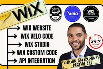 custom wix website wix velo code wix studio redesign wix design website expert