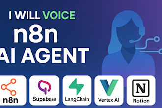 voice n8n ai agent qdrant supabase langchain vertex ai flowise rag bot notion