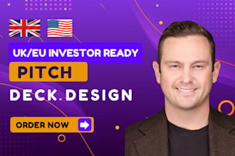 design investor ready pitch deck for UK and eu founders business startup