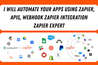 automate your apps using zapier, apis, webhook zapier integration zapier expert
