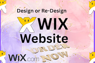design wix ecommerce website or wix website design redesign