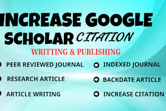 publish research on google scholar peer review journal citation