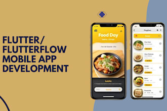 develop hybrid app flutterflow app swift app kotlin app for android, IOS