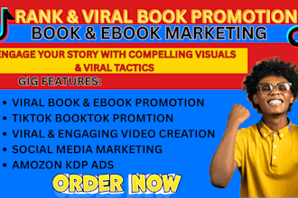 viral and rank book on tiktok booktok bookrank kdp ads ebook marketing kindle
