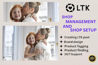 setup ltk, shopmy, design fashion collage and manage store