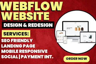 design a high converting webflow website with SEO and animations