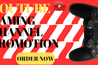 do youtube gaming channel promotion video promotion to real audience
