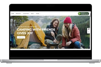 design hiking accessories shopify store hiking gear hiking equipment website