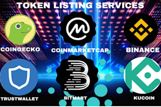 list your coin or token on any exchanging platforms