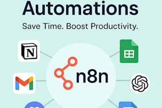 create custom n8n automations to save your time and boost productivity