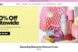 design skincare website cosmetics store beauty shopify store skincare store