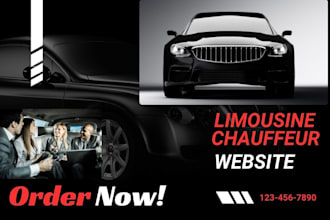 create attractive limousine chauffeur and taxi booking website with reservation
