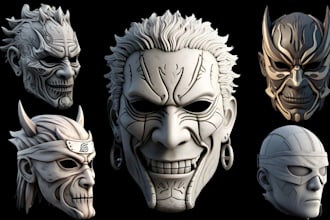 sculpt 3d helmet cosplay model 3d mask helmet model cosplay amor 3d printing