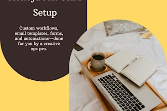 set up honeybook CRM with workflows and templates for creatives