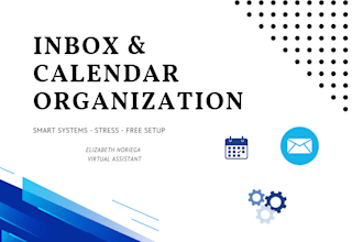 organize your gmail inbox and set up your calendar