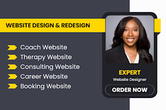 design life coaching website career website consulting website therapy website