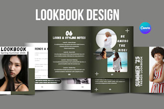 design fashion and cbd lookbook, brochure, product sheet, flyer and brochure