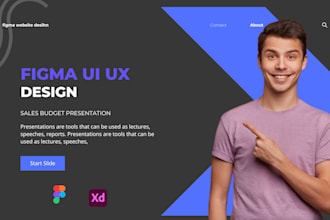 design figma website, saas website, figma landing page, website UI UX mockup xd