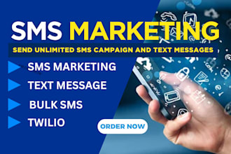 send bulk sms marketing campaign, text message, bulk email with twilio