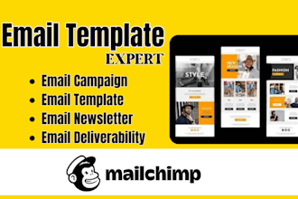 create custom mailchimp html email template design mailchimp campaign newsletter