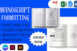 format edit proofread your manuscript children ebook selfhelp ebook