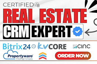 setup bitrix24 real estate CRM propertyware cleveragent for property management
