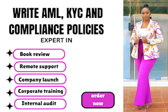 write aml, kyc, and compliance policy for your business