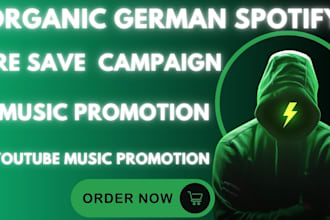 do german pre save campaign, spotify music promotion music track promotion