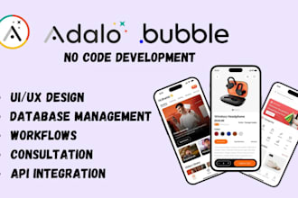 be n8n bubble io adalo glide buildfire saas mvp website mobile app developer pro
