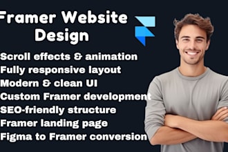 design framer website framer landing page figma to framer animation webflow site