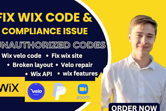 fix wix code, wix compliance issues, unauthorized code, and velo script errors
