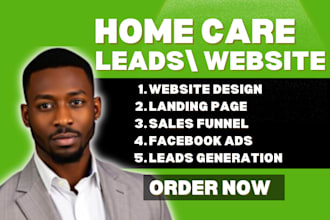 home care leads home care home care website elderly care leads home care logo