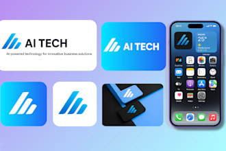 do professional modern minimalist business logo design,app company,saas startup