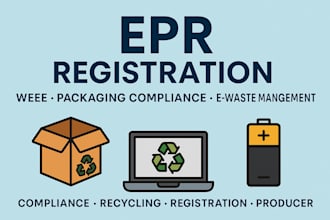 register, file and manage your epr compliance for packaging, batteries, and weee